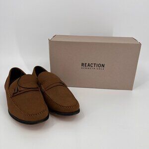 Kenneth Cole Reaction Crespo 2.0 Belt Loafer Size 11.5M Dark Taupe Suede‑Look